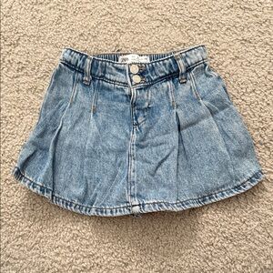 Zara Light Blue Denim Skirt